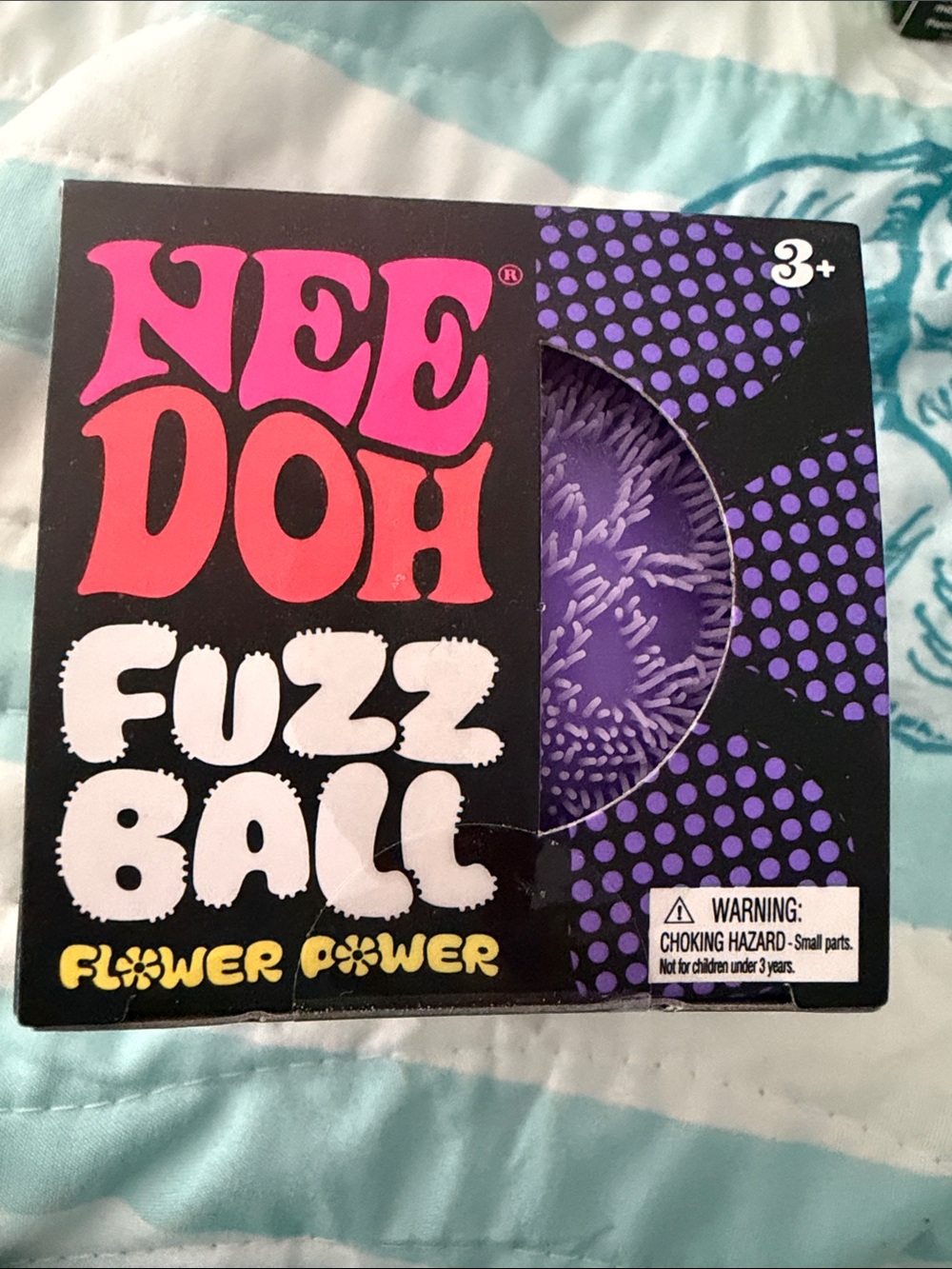 Nee Doh Purple Fuzz Ball Sensory Toy - Flower Power